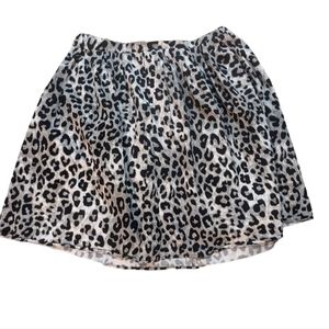 Leopard Print Skirt Womens 2XL Boho 90s Y2K Whimsigoth Grunge Animal Print Goth